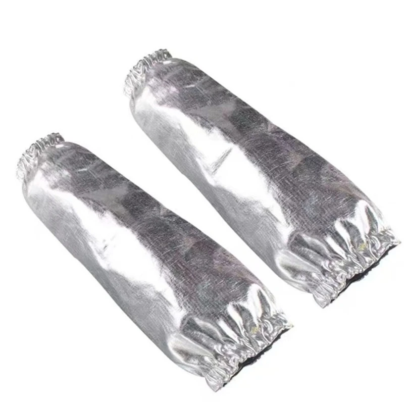 Heat Resistant Aluminum Foil Protective Sleeves Fit for Welding And Kitchen Use Unisex Industrial Kitchen And Workshops