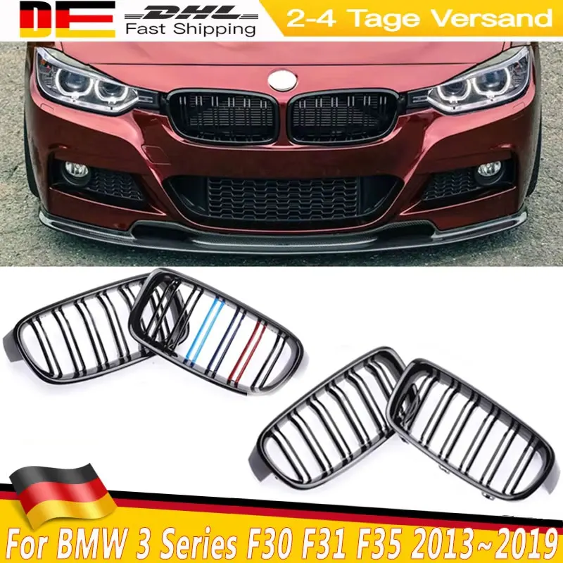 Griglie automatiche per BMW Serie 3 F30 F31 F35 330d 328i 335i 320d 340i 2012 ~ 2019 Auto Rene Anteriore Griglia Griglia Griglie da corsa Griglia