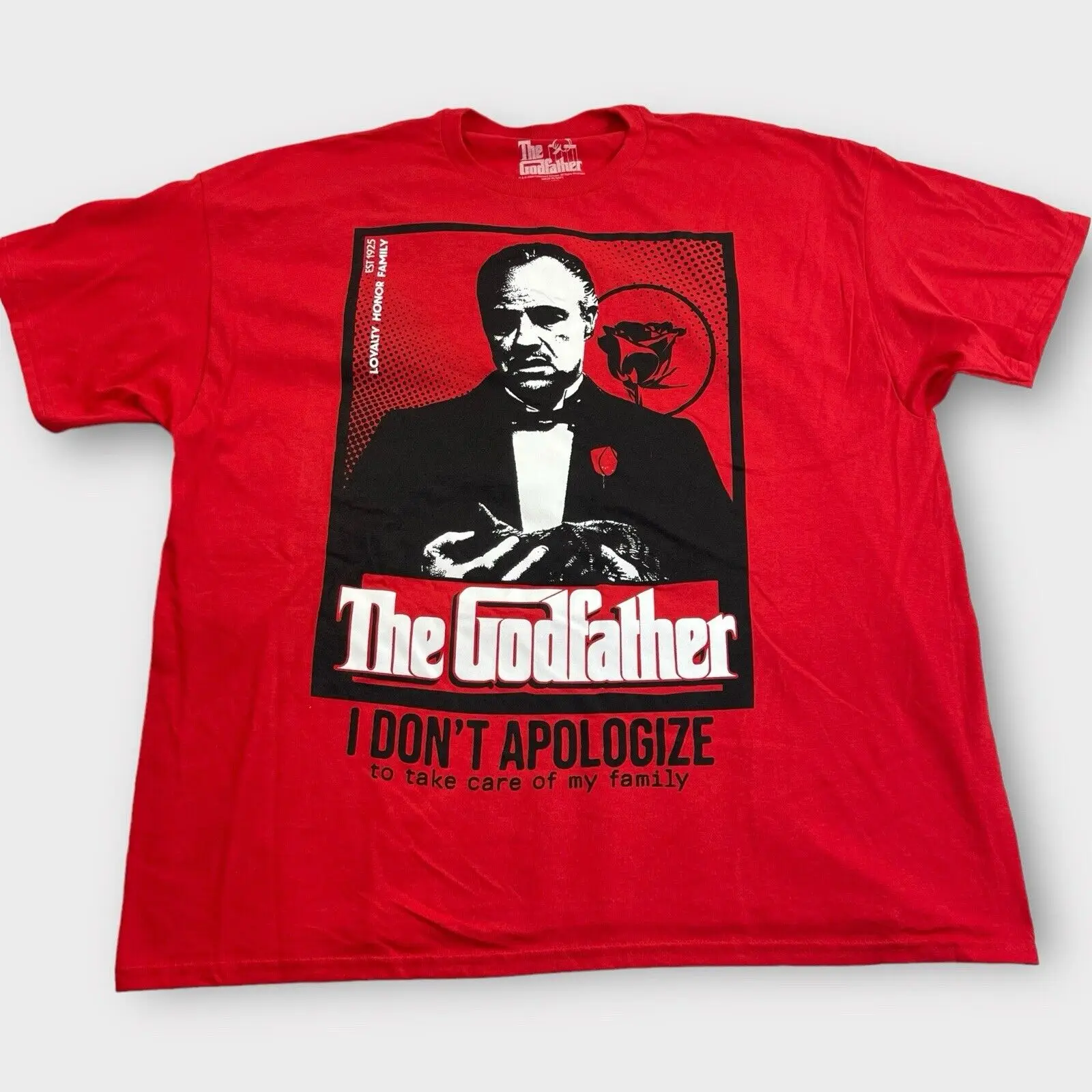 The Godfather Don Corleone I Don't Apologize Graphic T-Shirt Adult Size 2X-Large