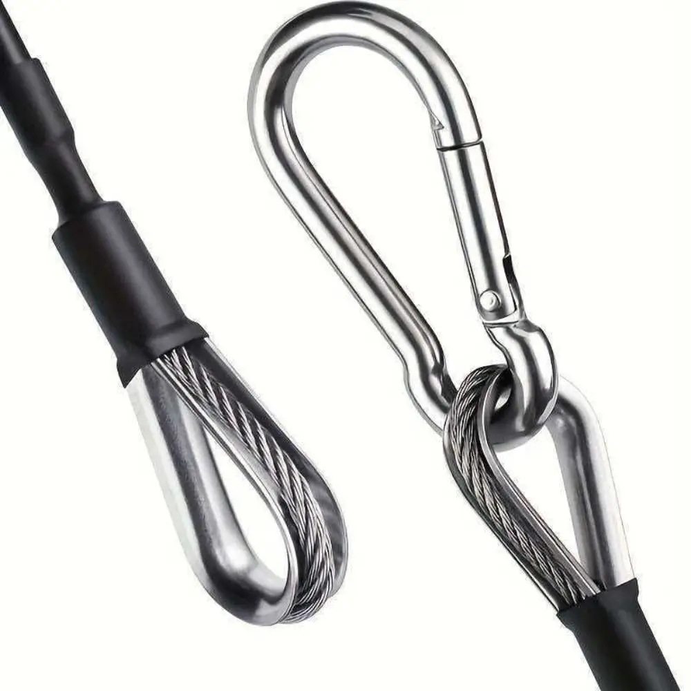 Sturdy Home Gym Extension Cable Stainless Steel Wear Resistant and Firm Gym Cable Nylon Protective Cover Rubber Coated