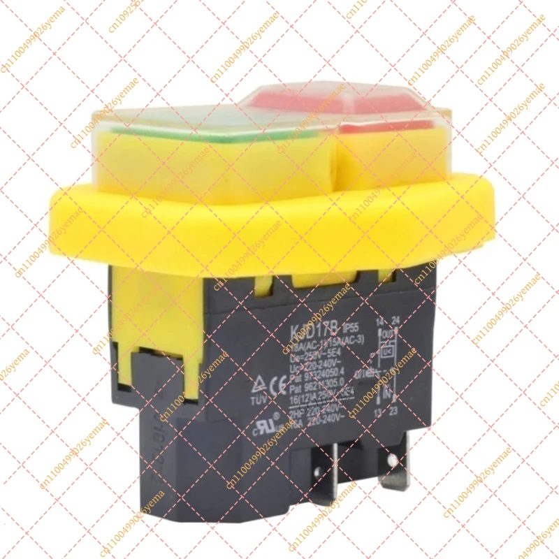KJD17B Waterproof Push Button Switch 4 Pin 16A 220V-240V Power Tool Switch