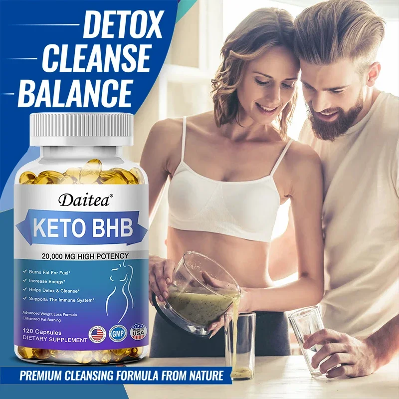 Keto BHB Supplement – Helps with Digestive Enzyme Function, Muscle Mass and Energy Metabolism, Vegetarian Capsules