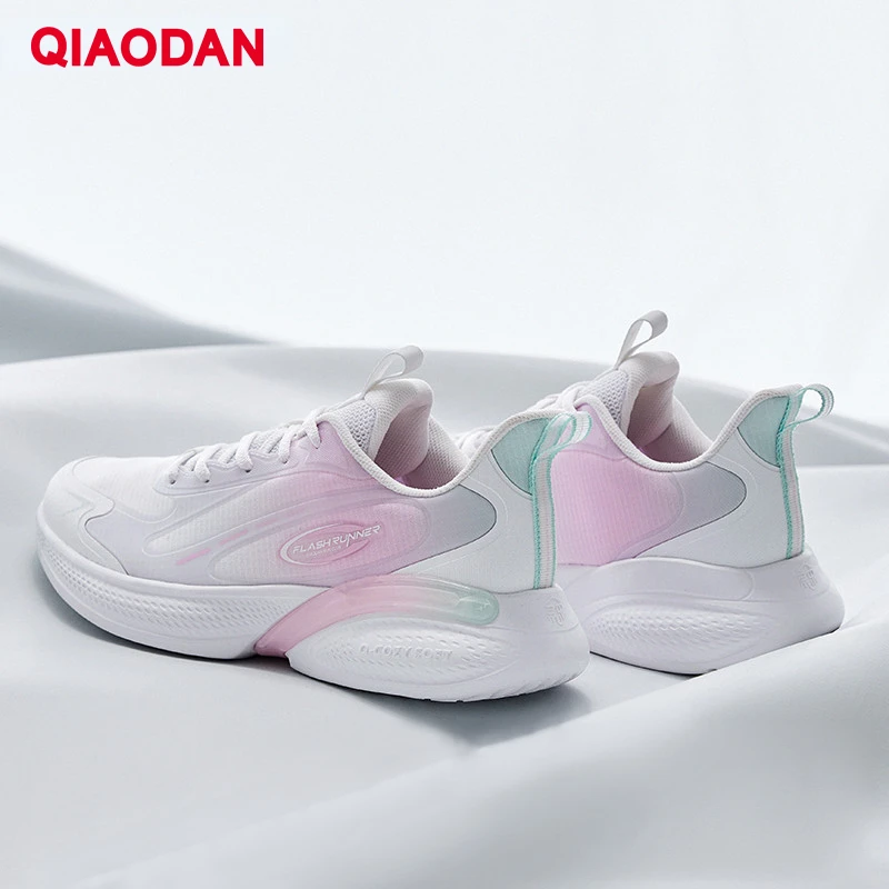 

QIAODAN Running Shoes for Women 2023 Breathable Balance Anti-Slippery Shock-Absorbant Light Weight Training Sneakers XM16230219