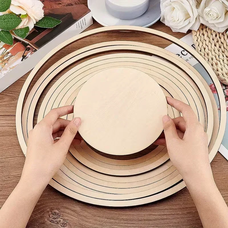 2026 Latest Models Round Wooden Pottery Tools Concentric Geometric Rail Set DIY Ceramic Mud Cutting Printing Mold