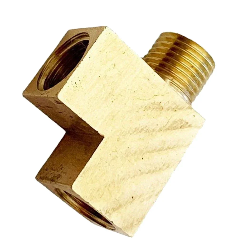 Brass T-distributor M10x1 Angle Adapter For Oil Pressure Sensor Connection T-distributor Angle Adapter