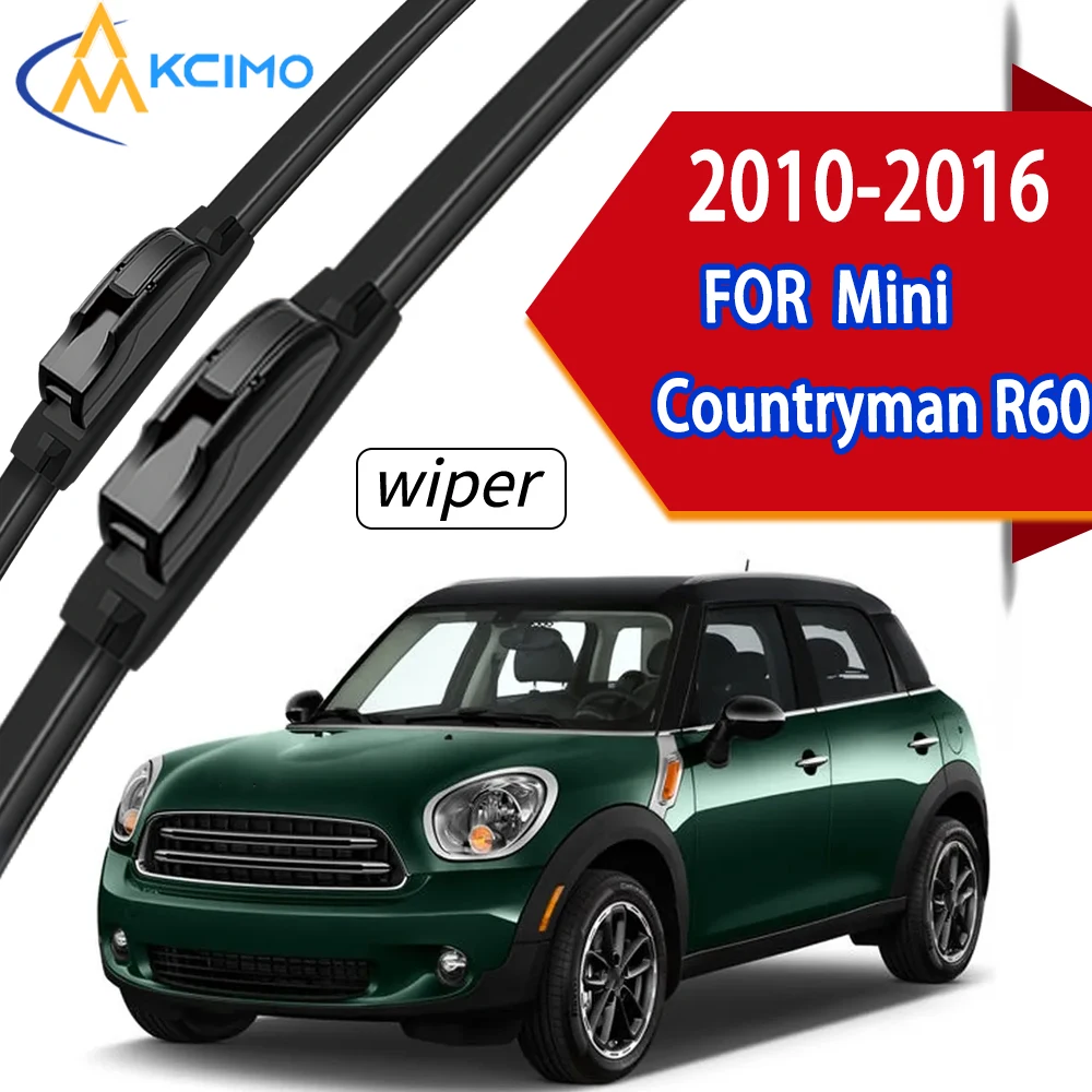 

Premium High-Density Rubber Front Windscreen Wiper Blades Perfect Fit for Mini Countryman R60 2010-2016.