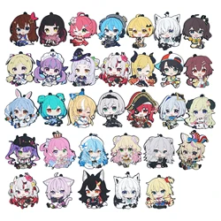 HOLOLIVE Anime Minato Aqua Houshou Marine Ōokami Mio Nekomata Okayu Ōzora Subaru Nakiri Ayame Rubber Keychain