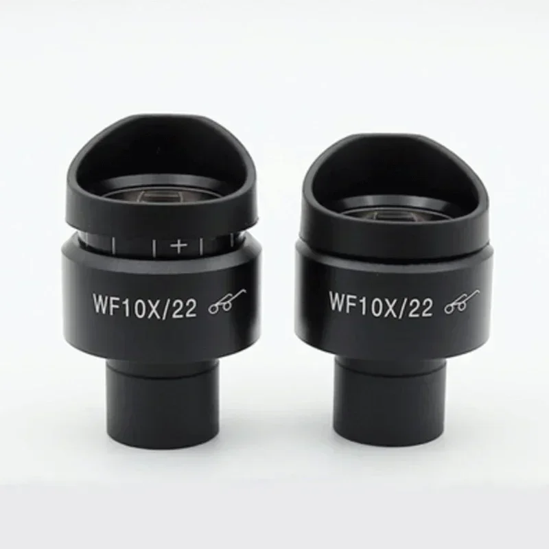 Diopter Adjustable WF10X Biological Metallographic Microscope Eyepiece High Eye Point Wide Angle for Olympus Nikon Replacement