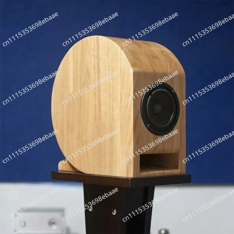 1 Pair 3 Inch Solid Wood Nautilus Bookshelf Speaker Box for DIY