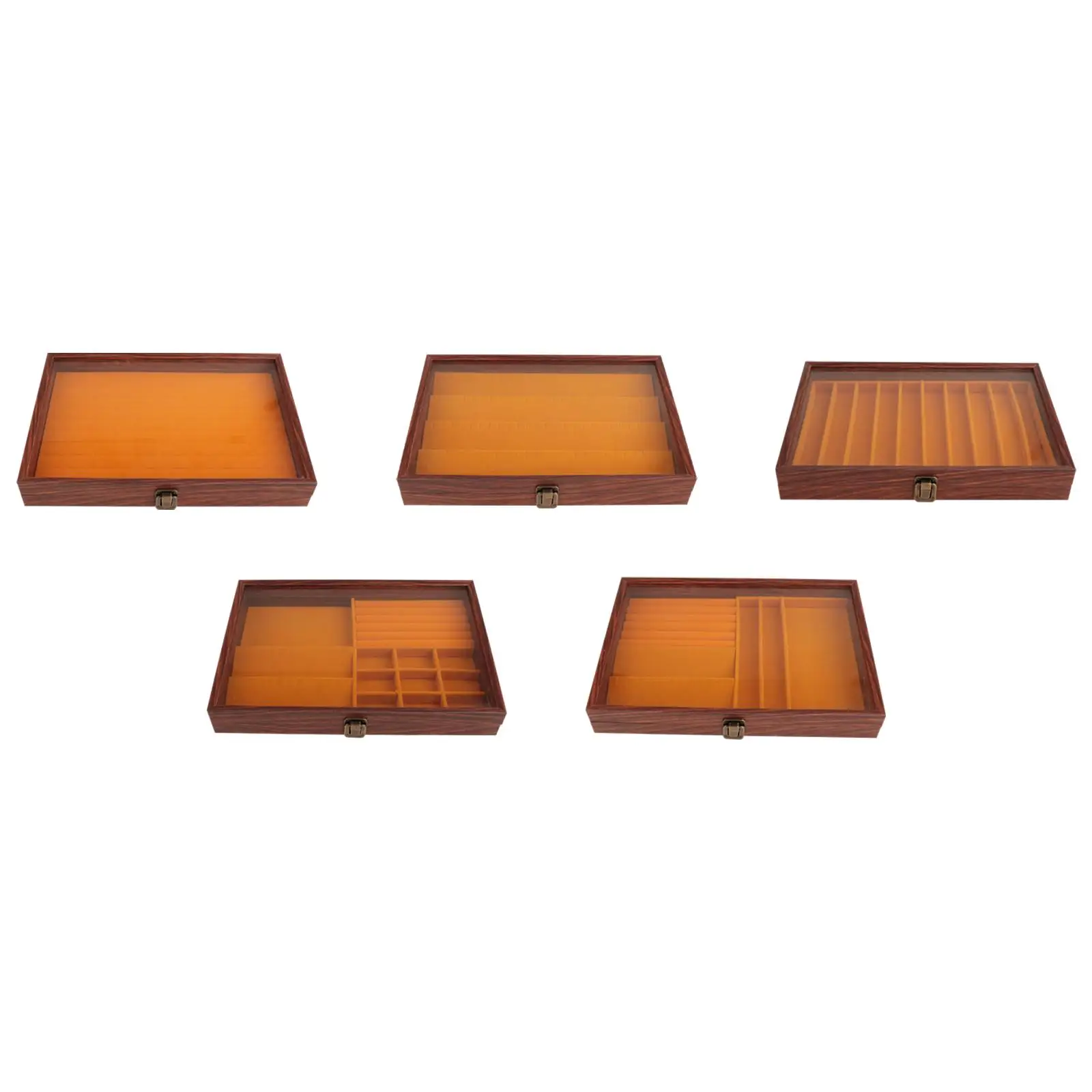 Jewelry Box Portable Versatile Gifts Waterproof,with Flip Clear Open Lid with Lock,Dustproof Container Organizer Daughter