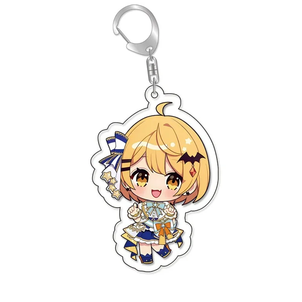 

6CM Anime Hololive Characters cute Acrylic Keychain Model Cosplay Charm Characters Ornament Accesorios Goods Collection Gifts
