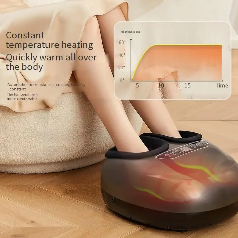 Hot Sale Electric Foot Massager Shiatsu Heating Vibrating Kneading Machine with Full Wrap Cheap Price