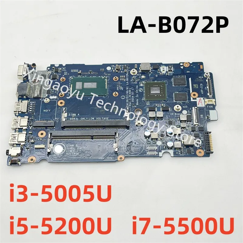 

LA-B072P Mainboard For DELL Latitude 3450 3550 Laptop Motherboard 01J67F 1J67F 0KFY45 i3-5005U i5-5200U i7-5500U 830M 2GB GPU