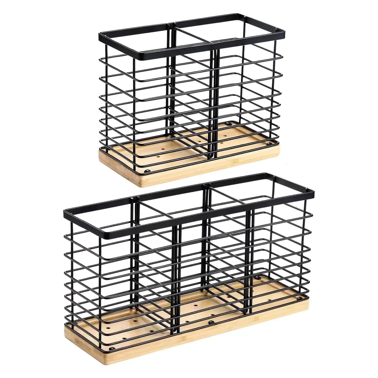 Kitchen Counter Utensil Holder Flatware Caddies Metal Flatware Storage Basket Home Cutlery Rack Chopsticks Cage Cutlery Cage