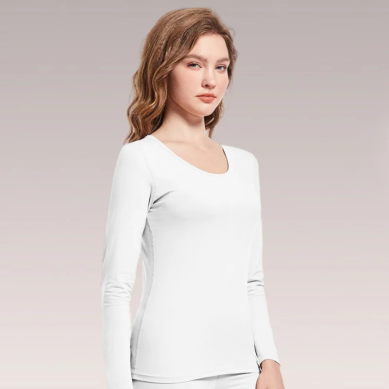 Damen-Thermounterwäsche 2024, neuer Herbst-Winter-Rundhalsausschnitt, Damen-Herbst-Winter-Baumwollpullover, ultradünner, kältebeständiger Unterwolle