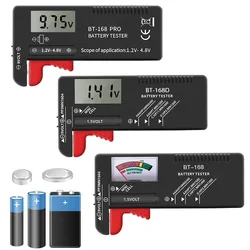 BT-168 Pro BT-168D BT-168 Digital Battery Tester LCD Display C D N AA AAA 9V 1.5V Button Cell Battery Capacity Check Detector