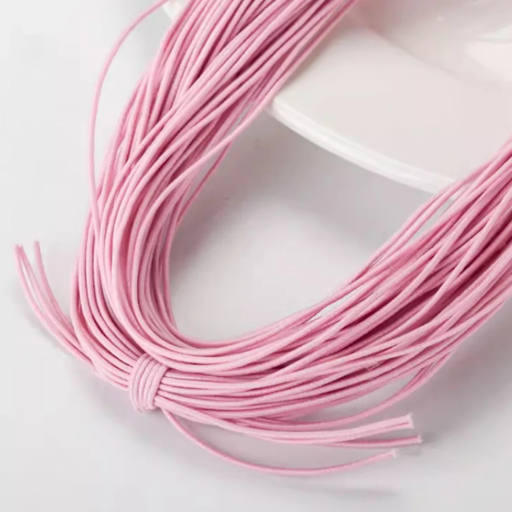 1mm Thin Elastic String 22M Per Roll- Stretchable Cord for Hang Tags Shoes Clothing Trademarks Rubber