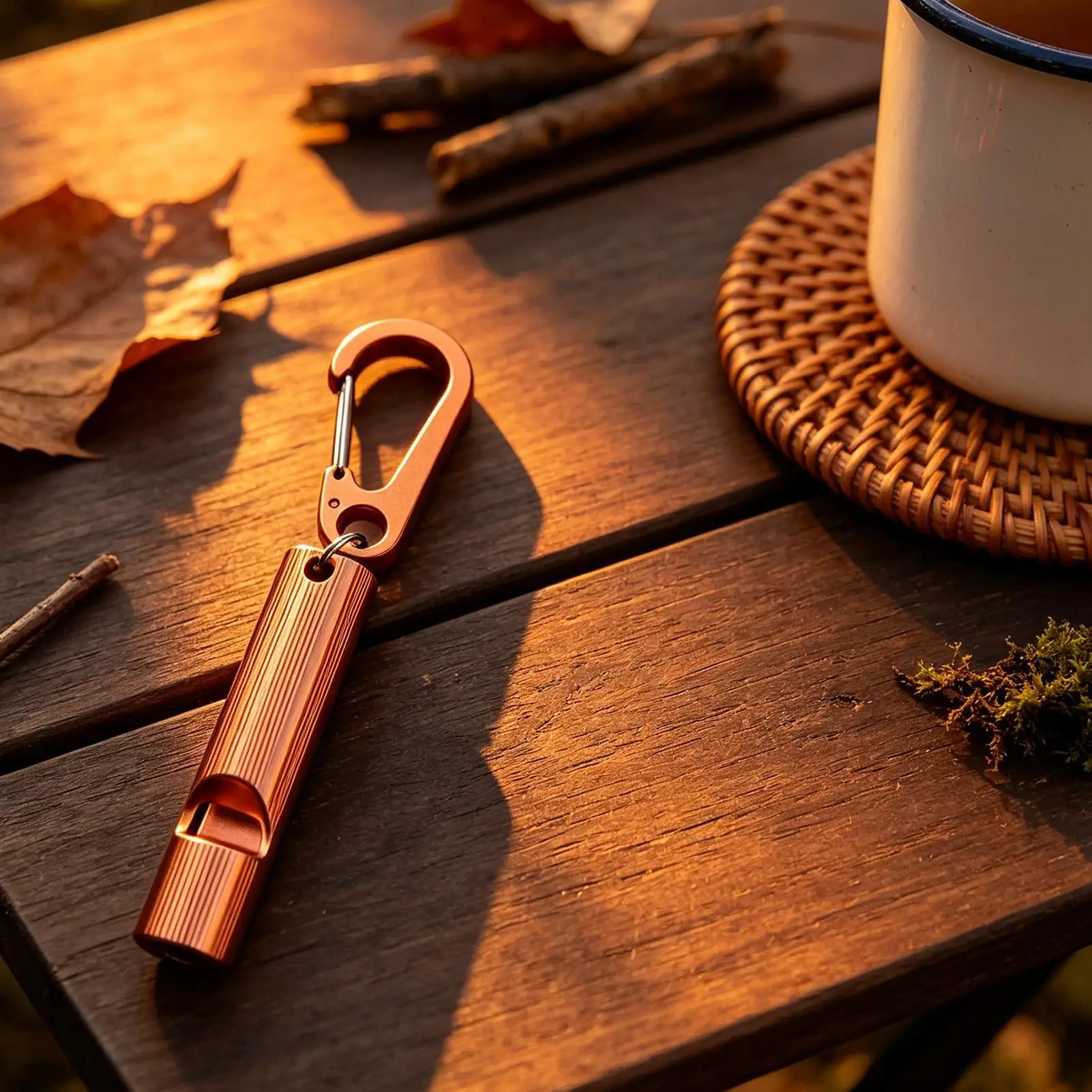 Loud Safety Whistle Brass Survival Keychain for Emergency Signaling Outdoor Hiking Camping Compact Portable Corrosion