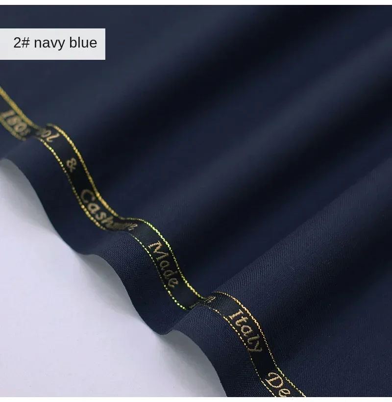 70% Wool Suit Fabric High Quality High Count Twill Sewing Fabric By The Meter Yards Men\'s Cut Fabric Pants Blue Gray Black Green