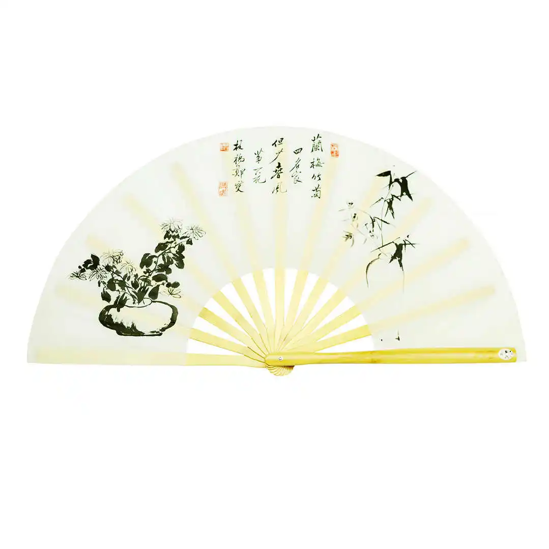New Style Sanqing Tu Tai Chi Kung Fu Fan(Sound Fan) for Martial Arts Performance, Competition, Fitness, Stage Shows and Mor