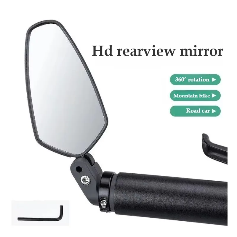 AliExpress NONE 1 PC Safety Bike Rear View Mirror Wide Angle MTB Handlebar Mirrors 360°Adjustable Lens Cycling Accessories