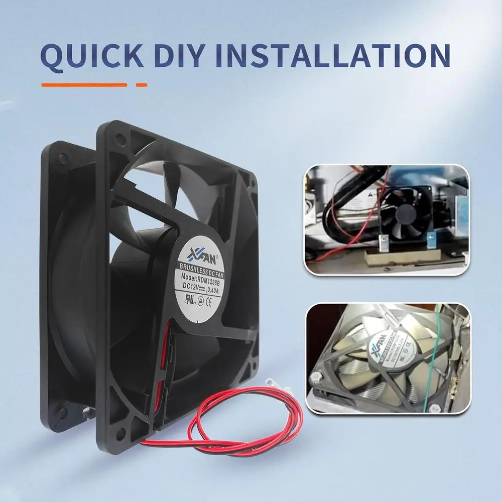 2 قطعة OEM 628685 RV مجموعة مروحة تبريد الثلاجة - بديل 12 فولت تيار مستمر لـ Norcold 1200، 1210، N1095، N61X، N62X، N64X، N81X، #4