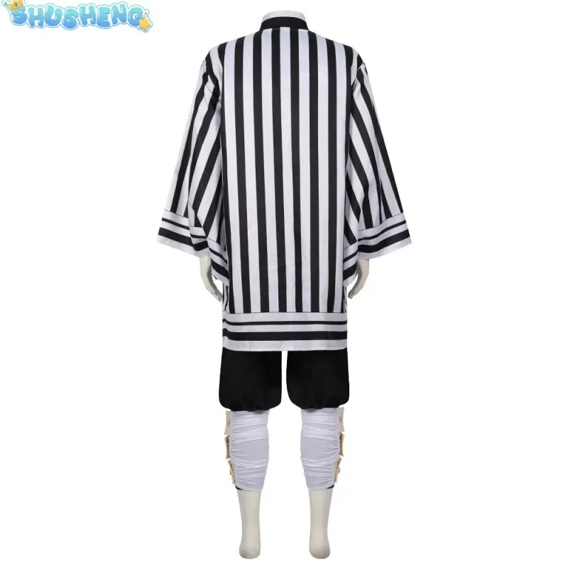 Perruque de Costume de Cosplay, Anime Demon Slayer Kimetsu No Yaiba Iguro Obanai Haori, accessoire serpent blanc, Costume d'halloween