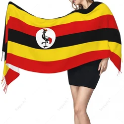 Uganda Flag Scarf Pashmina Warm Scarves Shawl Wrap Hijab Spring Winter Multifunction Unisex