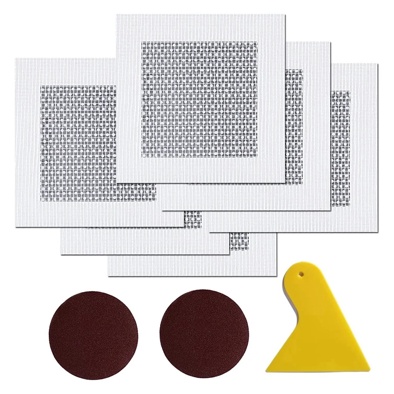 

1Set Wall Surface Repair Wall Hole Repair Kit Drywall Repair Kit With Scraper Sandpaper 6 Inches