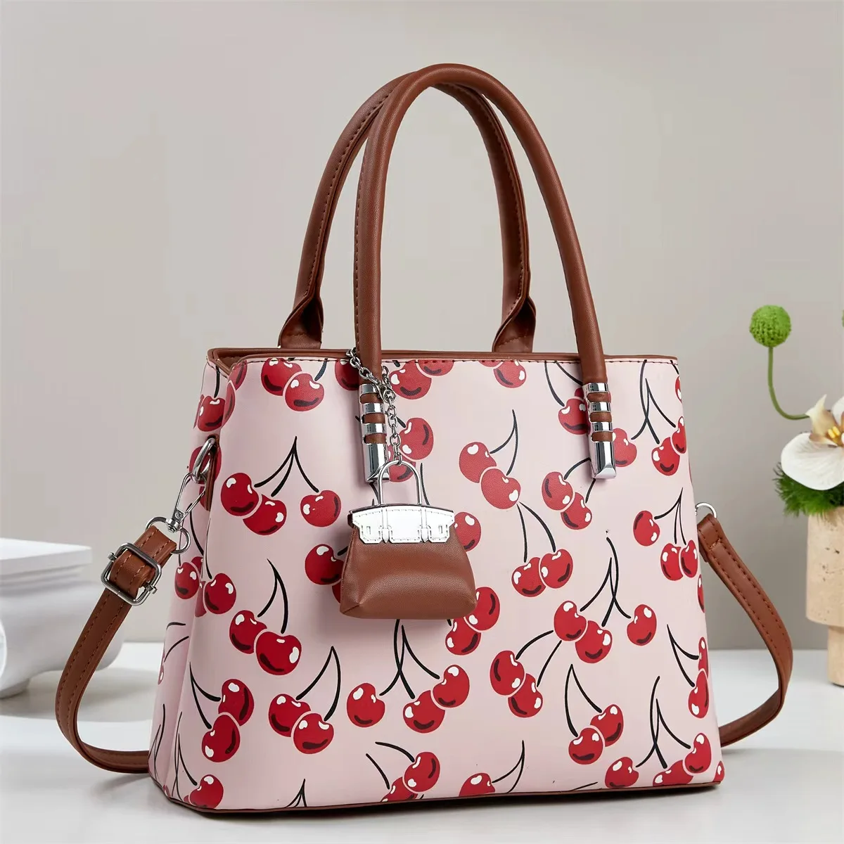 

2025 Spacious Print Crossbody Bag, Minimalist Top Handle Purse for Women, Fashion Commuter Tote, Versatile Day-to-Night Bag