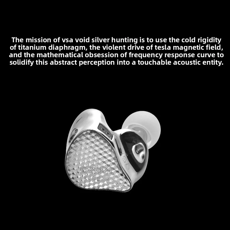 EarAcoustic Audio VSA V1 Dual Magnetic Circuit IEMS Tesla Dynamic Titanium Diaphragm In Ear Earphone Wired 3.5 4.4mm 2-in-1 Plug