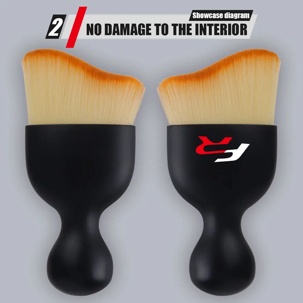 Herramienta de cepillo suave para limpieza Interior de coche, eliminador de polvo para Seat Cupra FR Racing Ibiza Leon Ateca Formentor Sportcoupe