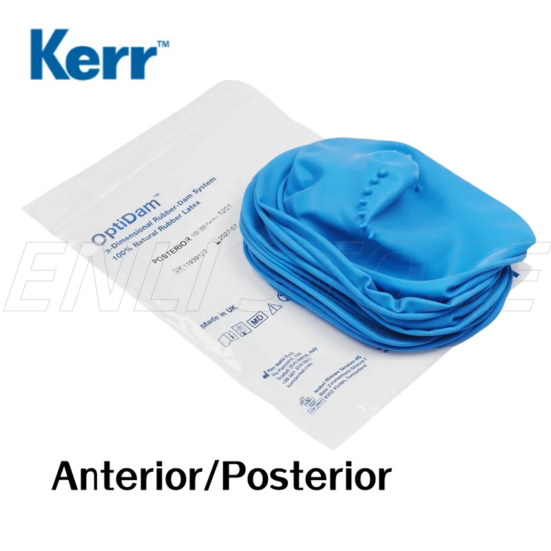 

10/20/30Pcs Dental KERR OptiDam 3D Rubber Dam Sheets 3-Dimensional Shape Nipple OptiDam Anterior/Posterior
