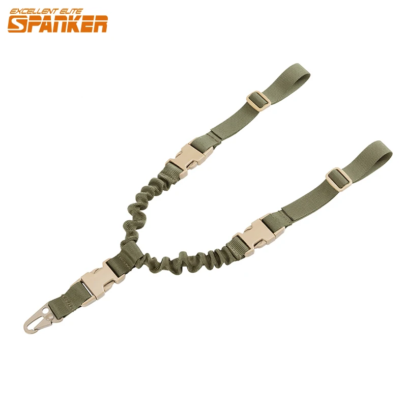 Excelente ELITE SPANKER cuerda colgante telescópica para exteriores, accesorios tácticos de caza Dual, cordón ajustable telescópico