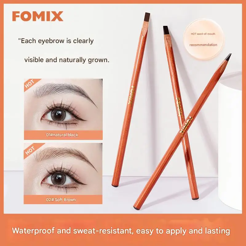 Hard Eyebrow Pencil - Waterproof, Long-lasting, Matte Finish, Smooth & Blendable For Natural Looks