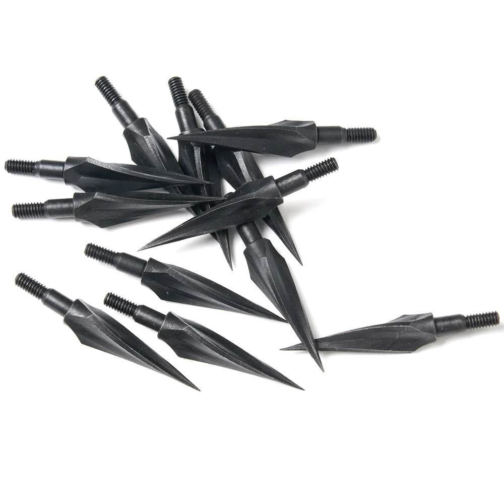 125grain Arrowhead Tip Point Carbon Steel Broadhead Arrow Bow Hunting Beast Arrow Head 6/12/18/24PCS for Shooting Accessories