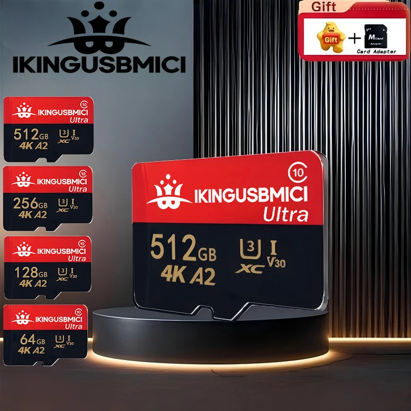 TF Cards Micro TF/SD Card SD Cards Memory Card 32GB 128GB 256GB High Capacity A1 C10 Ultra HD for Nintendo Switch Gaming