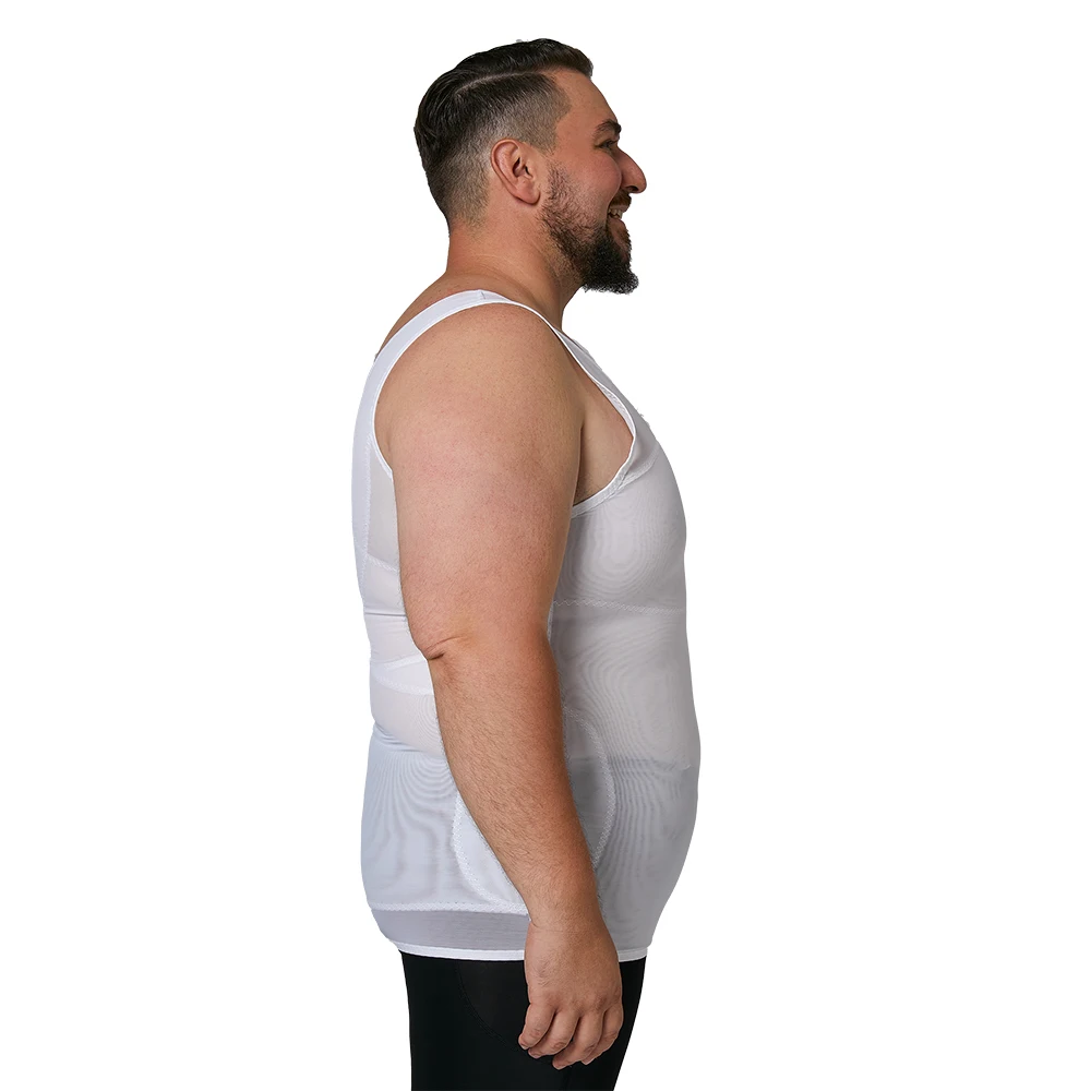 Men's Body Shaper Chest Slim Tank Top Hide Gynecomastia Compression Shirt For Men Slimming Undershirt Shapewear