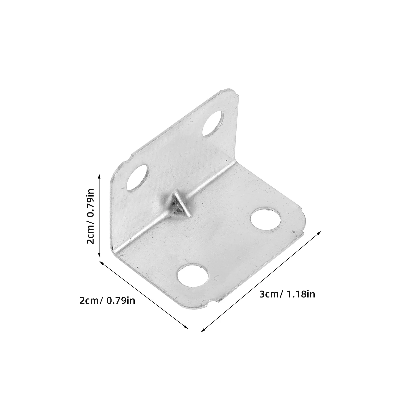 100 قطعة L-شكل بين قوسين 34X10 مللي متر دعامات زاوية معدنية لطاولة أثاث خشبي الساق دعم الأجهزة السحابات زاوية الحديد #5