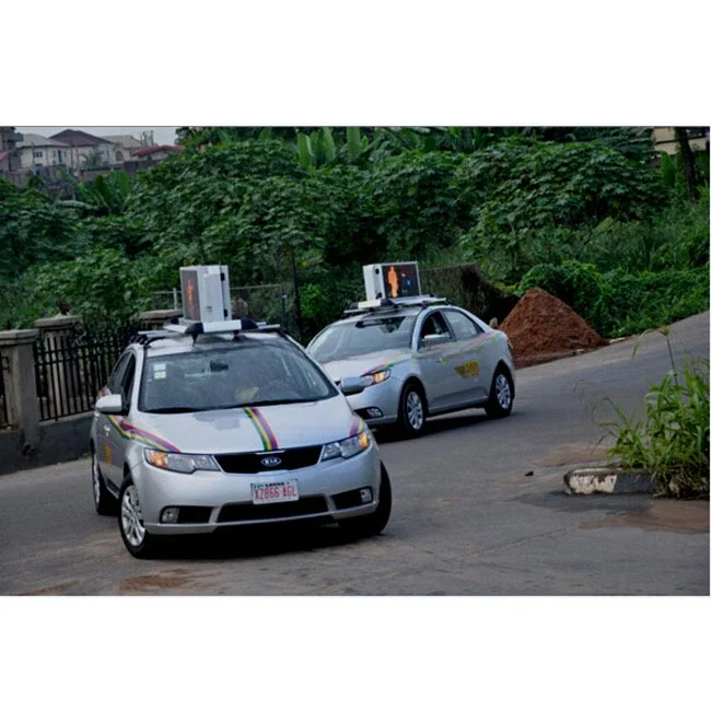 Carro telhado LED Display Screen para Publicidade, LED Top, P5 mm