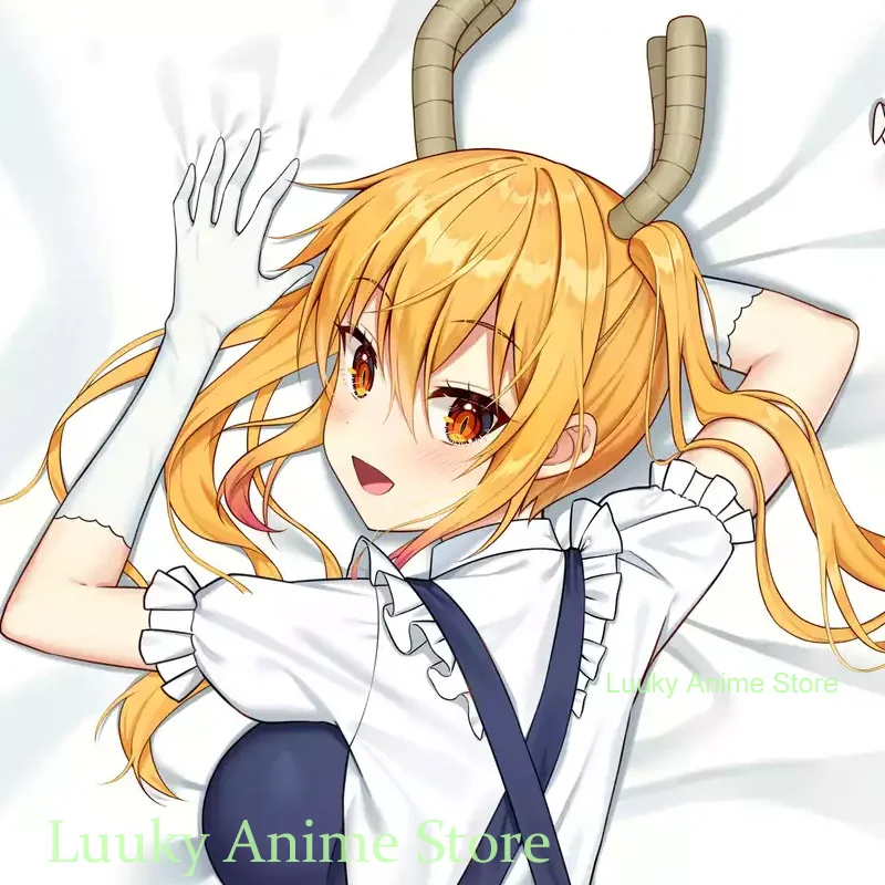 Dakimakura Tohru Miss Kobayashi's Dragon Anime Double Sided Print Life size Body Pillow Cover Pillowcase