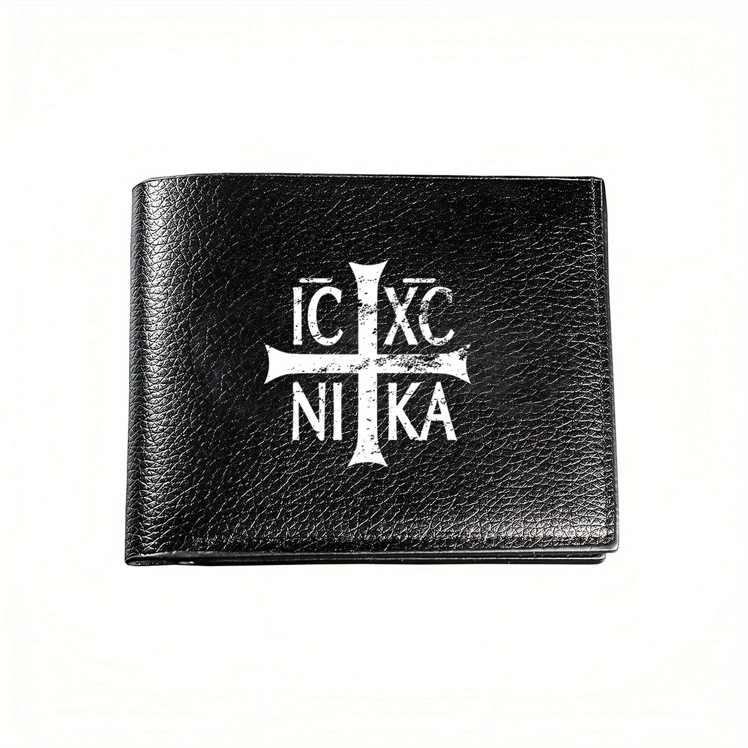 

IC XC NIKA Крест Религиозная вера Символ Графический принт Деловой мужской повседневный элегантный простой практичный качественный кошелек Стильный Creat