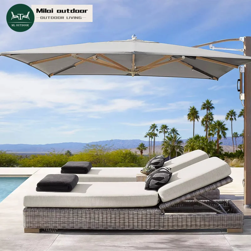 

Luxury Outdoor Rattan Lounge Chair For Beach Sunbathing Durable Balcony Chair For Courtyard Hotels Villas