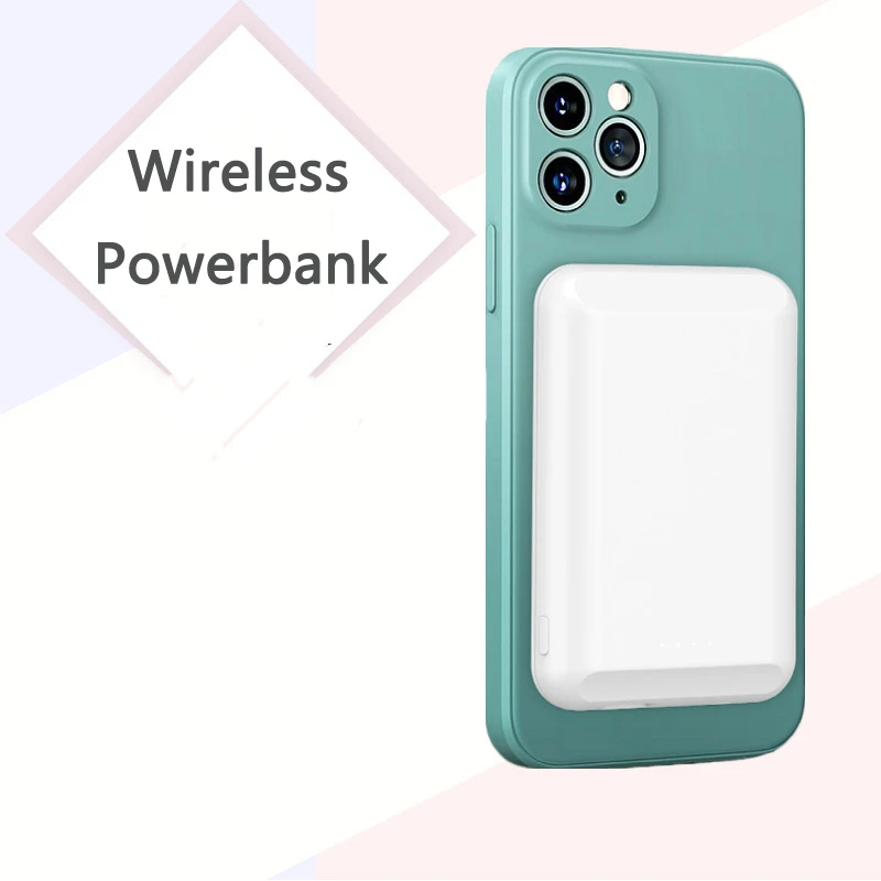 

Magnetic Wireless Charging 5000mAh Mini Power Bank Portable Charger Mobile Phone Battery Backup Bateria for IPhone 15 14 Samsung