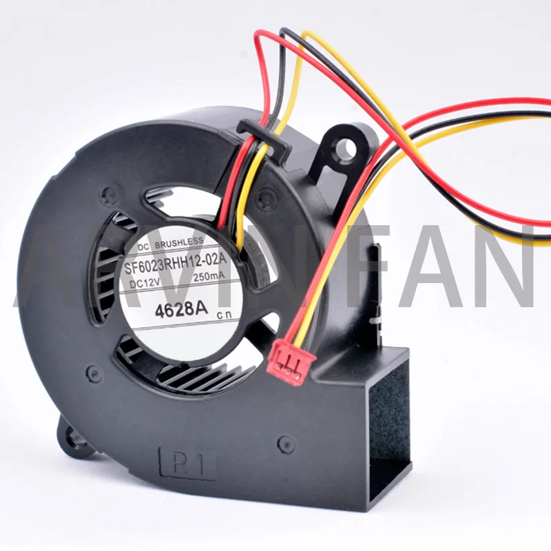 SF6023RHH12-02A 60x60x23mm 60mm Fan DC12V 250MA 4628A Turbo Blower Cooling Fan Suitable For Projectors And Retrofit Cooling