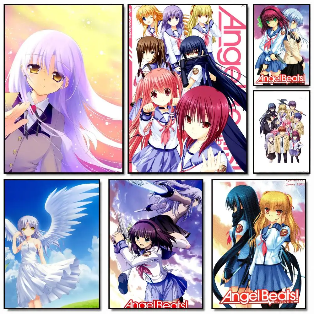 anime A-Angel Beats-S Painting Calligraphy Artwork for Home Bedroom Office Wall Decoration Gift
