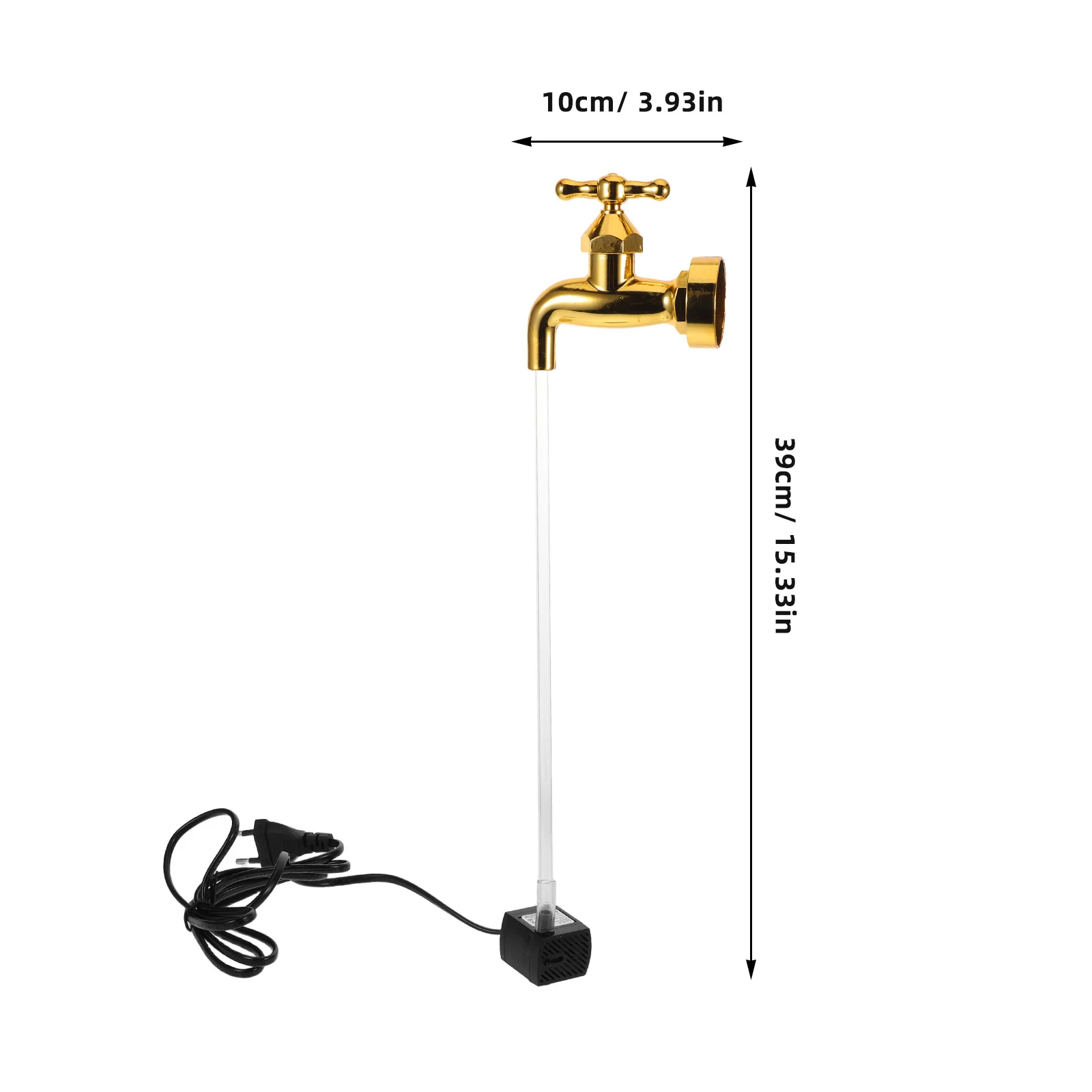 1 Zestaw Pływający Wodospad Ozdobny Niewidoczny Strumień Wody Fontanna do Ogrodu Stawu Basenu z Lampą Zasilana przez USB Wodna Dekoracja na Biurko