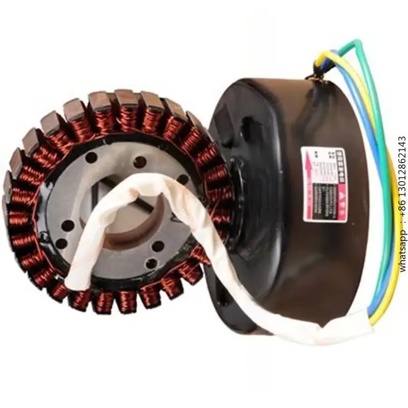 

2026 Electric vehicle extended range generator stator rotor high-temperature pure copper 27 pole coil 48V to 72V