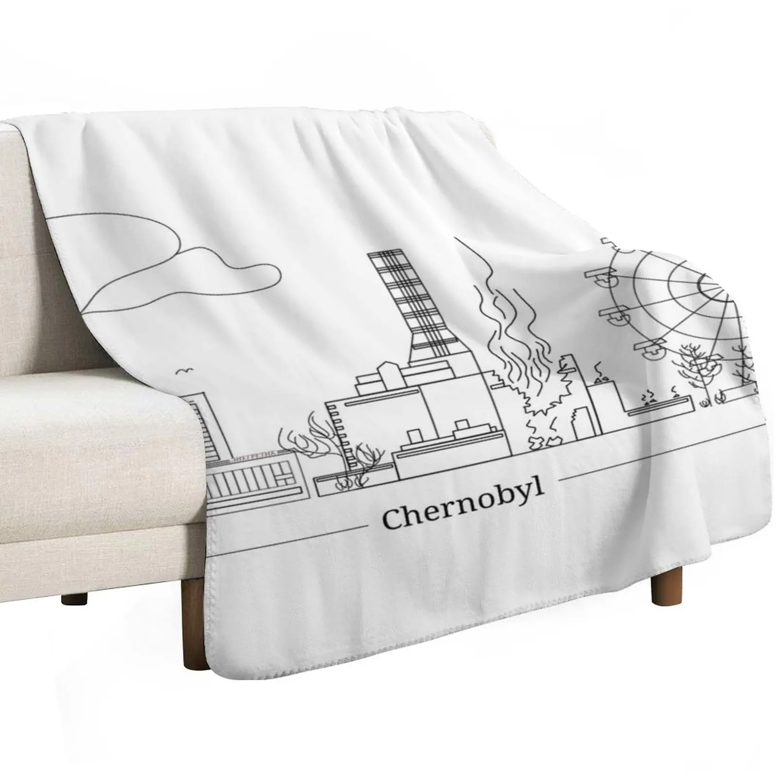 Panorama of the Chernobyl nuclear power plant Throw Blanket anime For Sofa Thin Beautifuls Flannels Luxury Brand Kid'S Blankets