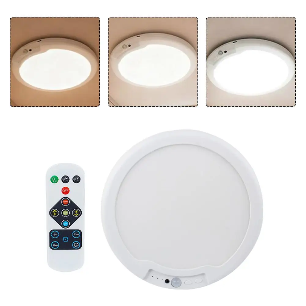 

Human Body Induction Night Light Magnetic USB Charging 3 Color Temperature Dimmable Motion Sensor Lamp Wireless Wall Light
